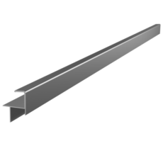 Abschlussschiene Terrassenboden Aluminium eloxiert für Dielenstärke 20-21 mm Produktbild